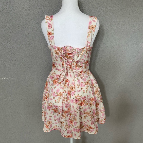Corset Floral Print Dress - Picture 4 of 7